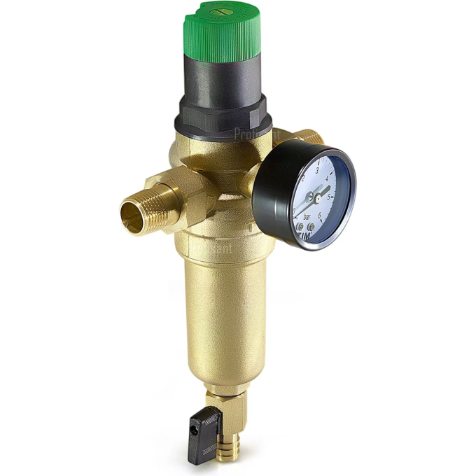 Фильтр со встроенным редуктором давления поршневого типа для горячей воды GAPPO G1413,04 1/2